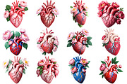 Floral Heart Clipart, an Illustration by Forhadx5 (Thumbnail 4 of 5)