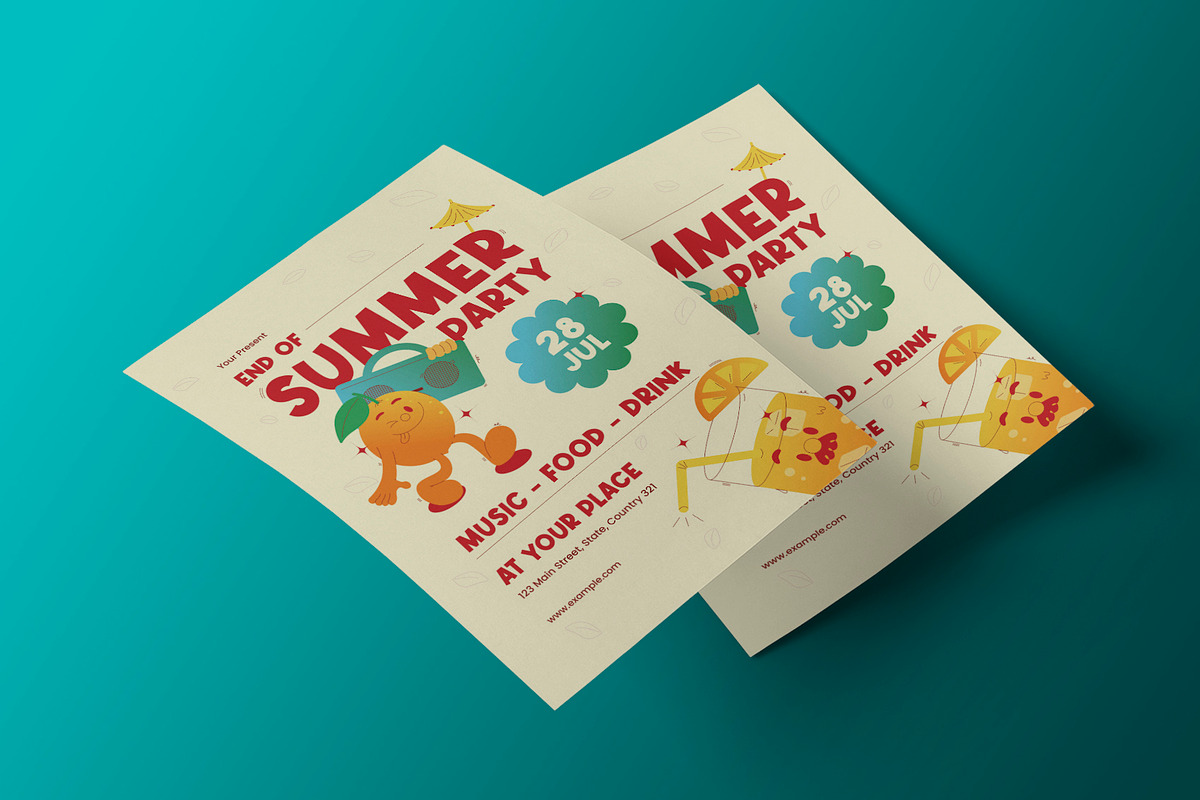 Summer Party Flyer, a Flyer Template by Neermana (Photo 4 of 4)