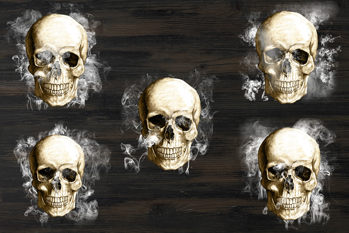 Smoke skull images, a Graphic by Norse Studio (Photo 3 of 3)