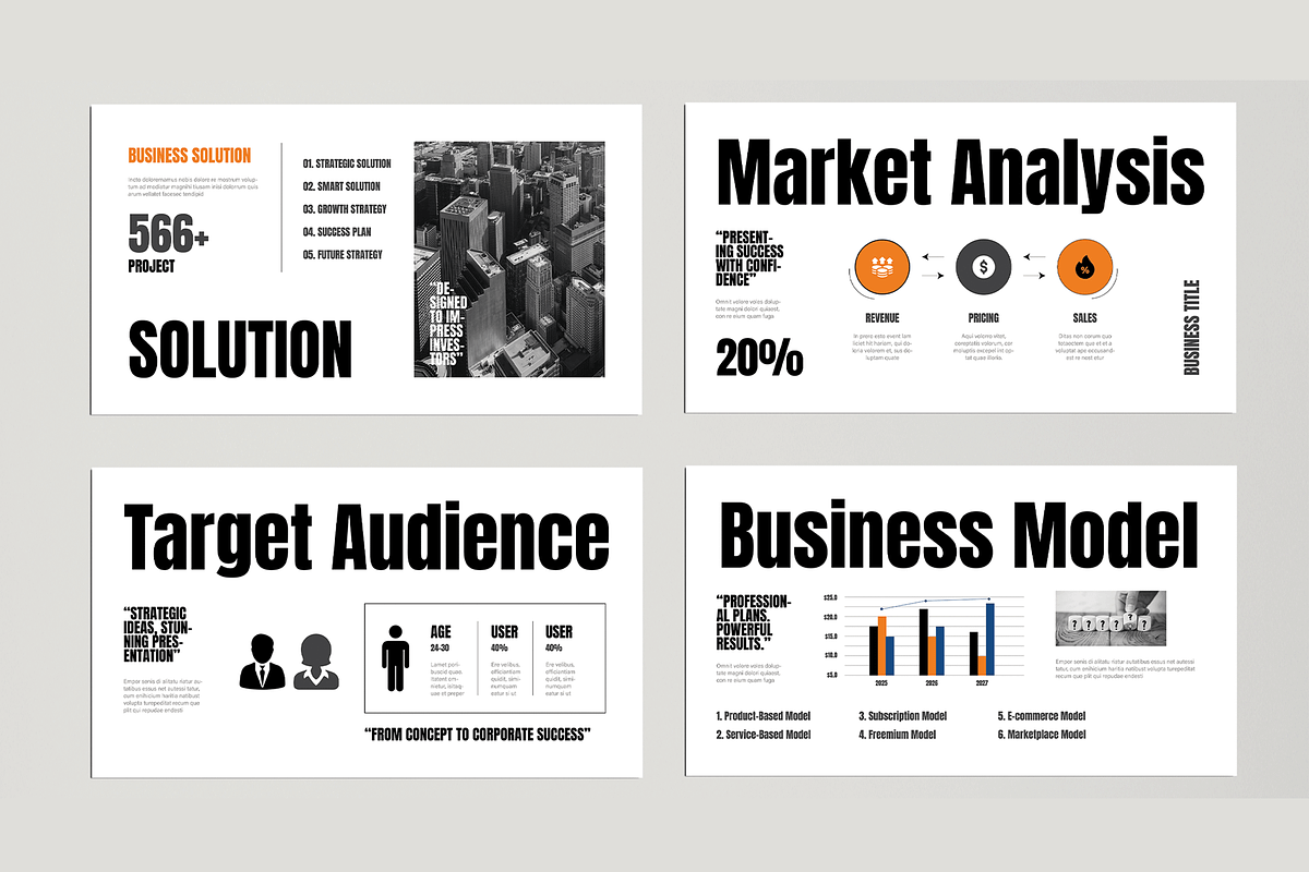 Business Plan Presentation Template, a Presentation Template by MightyDesign (Photo 3 of 7)