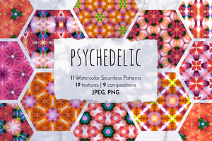 Psychedelic Watercolor Patterns