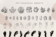 Moon flowers - celestial graphic kit, an Illustration by My Space Garden (Thumbnail 7 of 18)