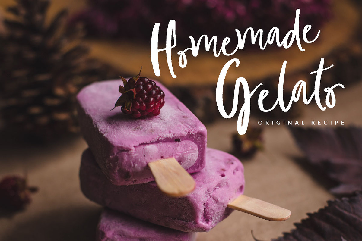 Pink Berries Script font + Extras preview 6