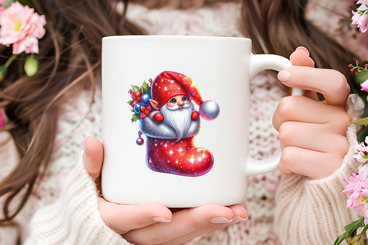 Christmas Gnome Sublimation Clipart, an Illustration by RobertsArt (Photo 6 of 7)