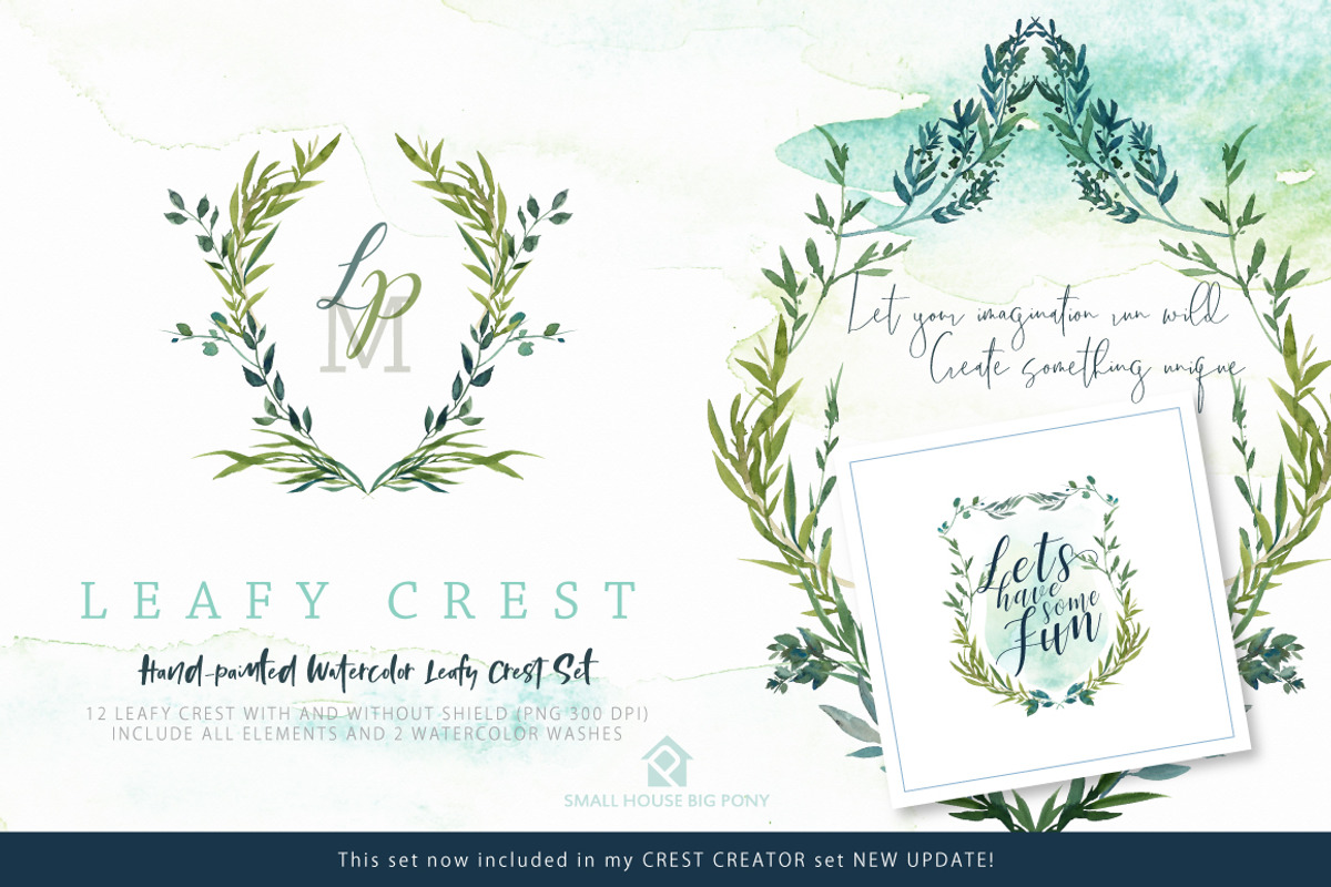 Crest Creator - Creative Bundle Set, an Illustration by SmallHouseBigPony (Photo 2 of 23)