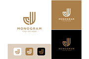 Letter J Monogram Line Logo, a Branding & Logo Template by ika trisiana (Thumbnail 1 of 2)