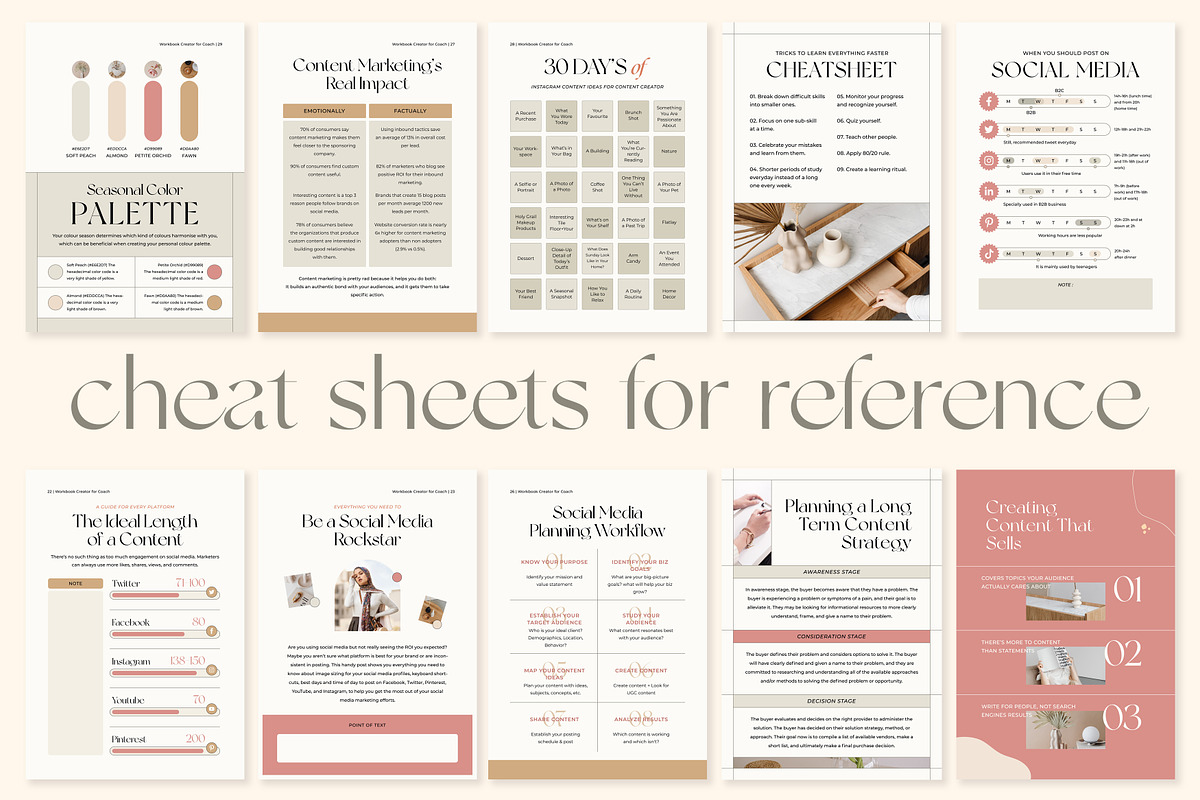 Workbook Ladypreneur Coach CANVA PS, a Magazine Template by Eviory (Photo 26 of 32)