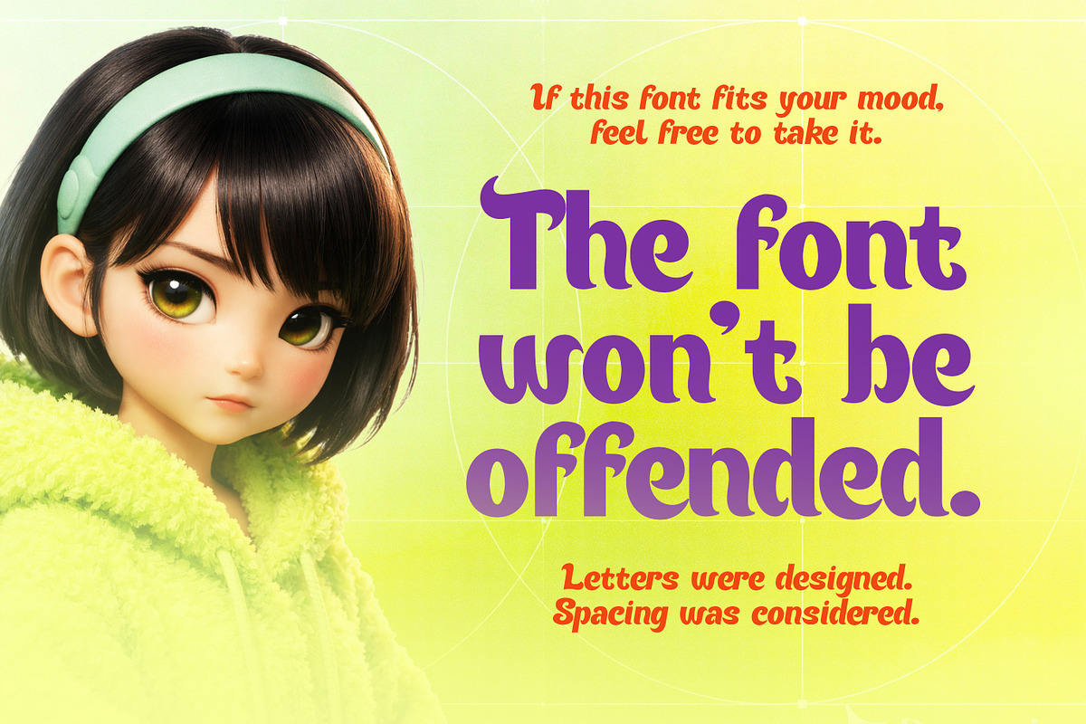 Omoito - Decorative Playful Sans, a Sans Serif Font by Simetrica Labs (Photo 8 of 11)