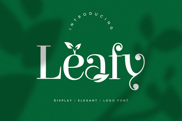 Leafy Logo Font preview 6