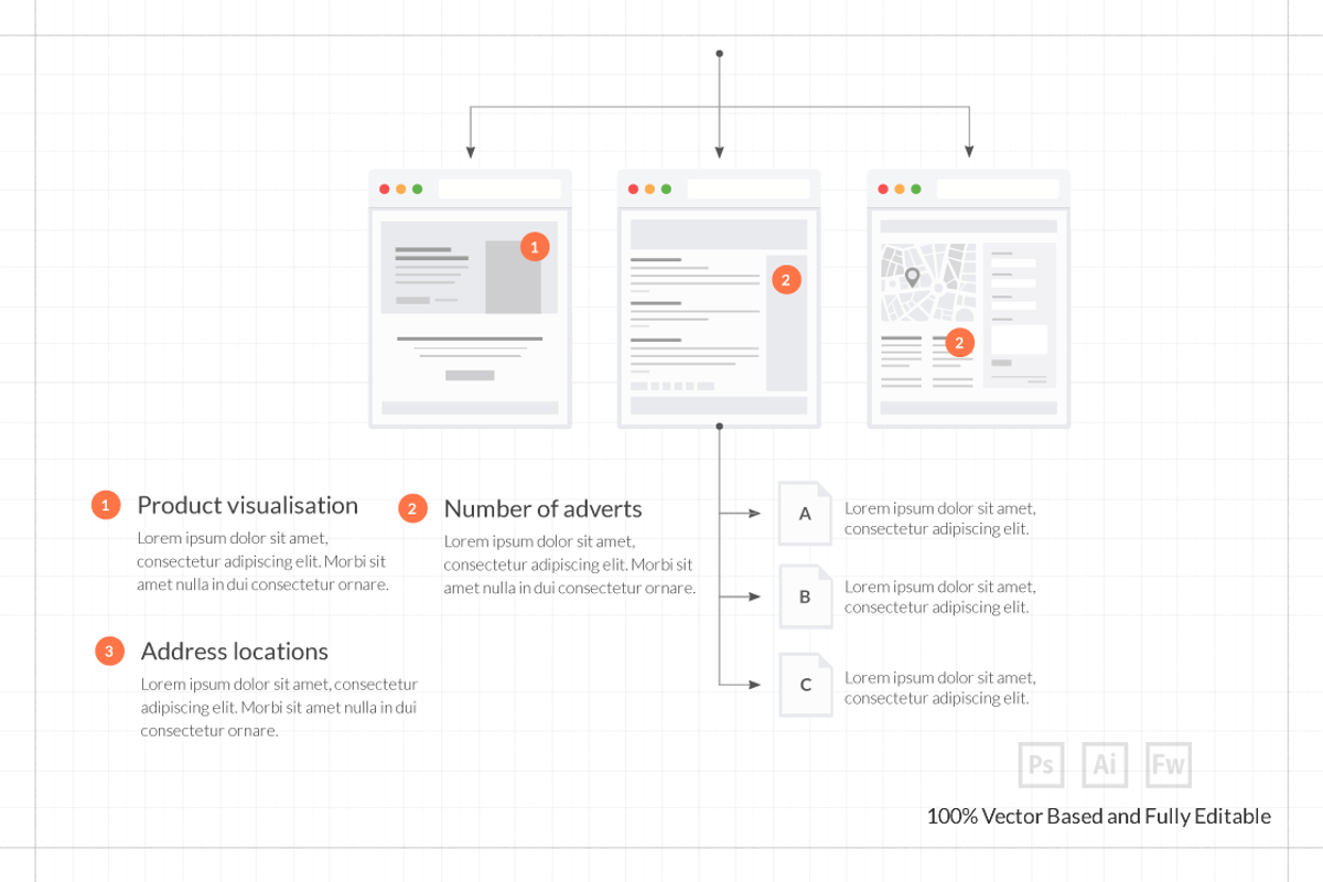 Tiles for Wireframes & Flowcharts V1, a Mockup by firetuts (Photo 3 of 4)
