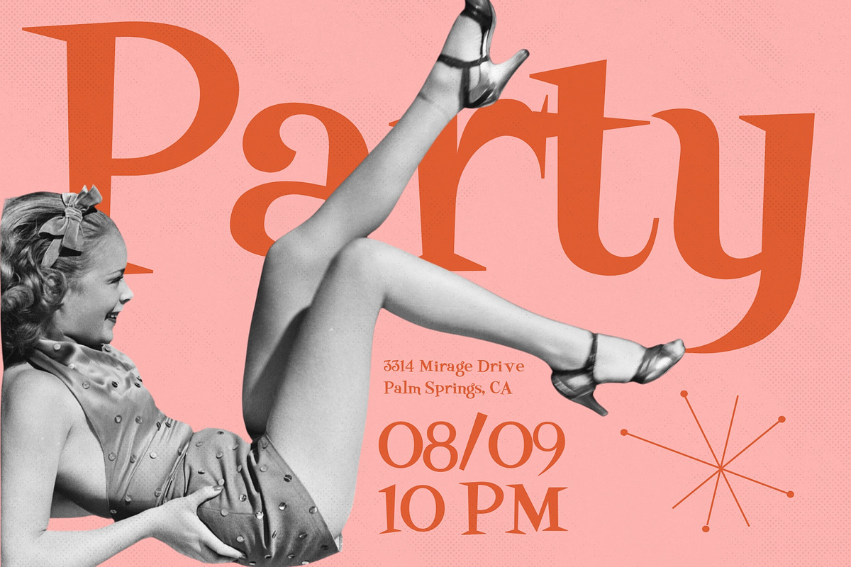 Proton Pop - Mid Century Modern Font, a Serif Font by HipFonts (Photo 3 of 10)