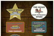 Rustic Vintage Farm Logo Vectors, a Branding & Logo Template by Le Paper Cafe (Thumbnail 3 of 4)