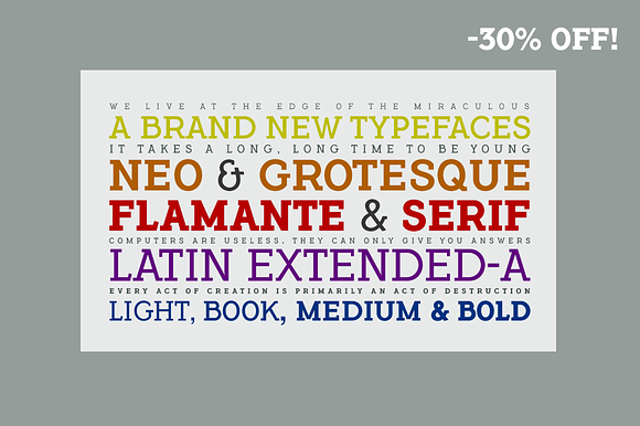 Flamante Serif -8 fonts- preview 8