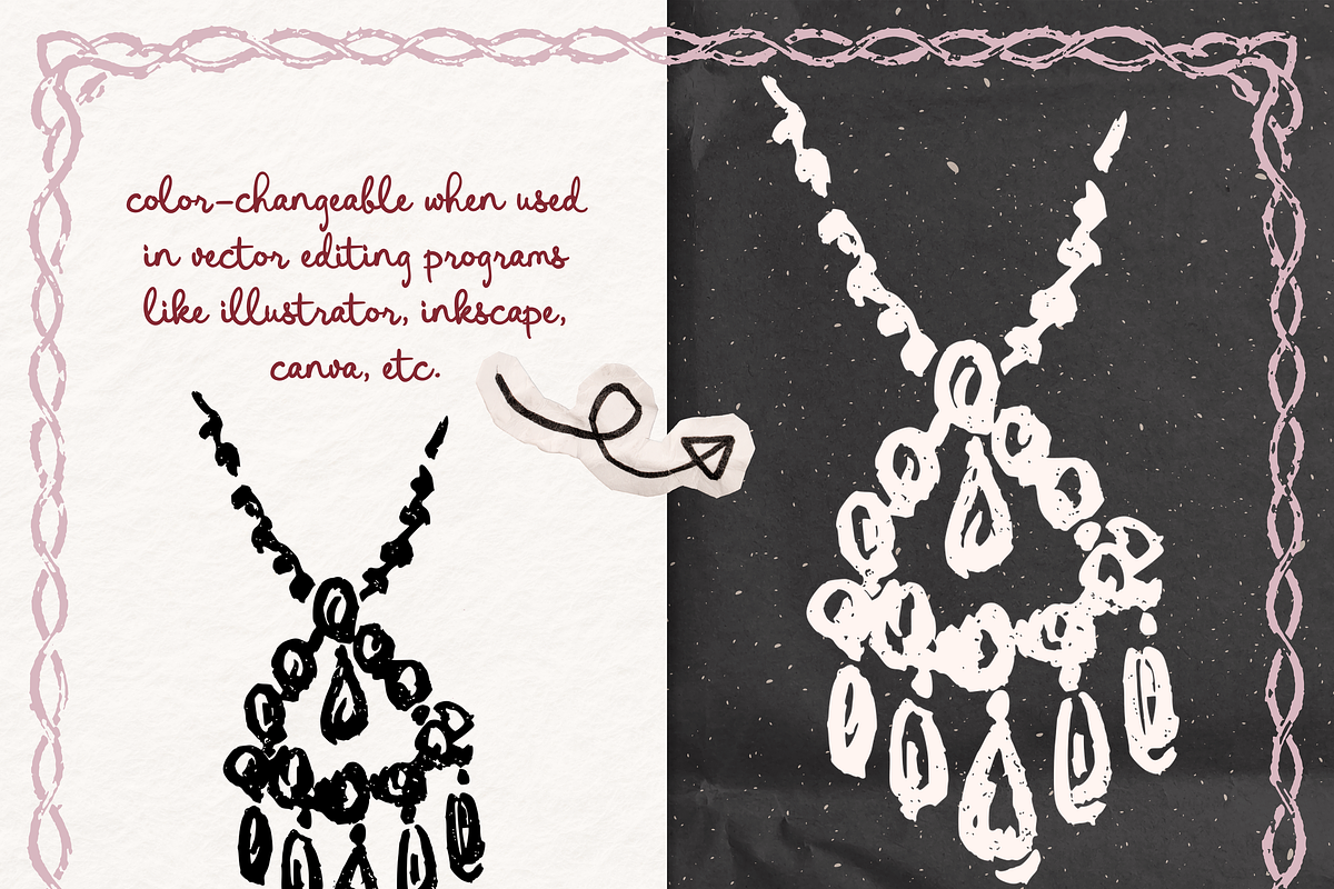 Vintage Jewelry Vector Clipart Set, an Object Illustration by The October Creative (Photo 2 of 13)