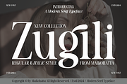 Zugili - Modern Serif Typeface, a Serif Font by MaikoHatta (Thumbnail 1 of 7)