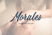 Morales - Handwritten Font, a Handwritten Font by Alphaleonis_std (Thumbnail 1 of 6)