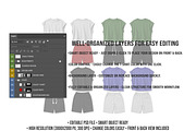 Streetwear Shirt Set Mockup PSD, a Shirt Mockup by std.badboy (Thumbnail 3 of 4)