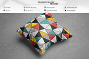 Square Pillow Mock-Up, an Apparel Mockup by MassDream (Thumbnail 1 of 11)