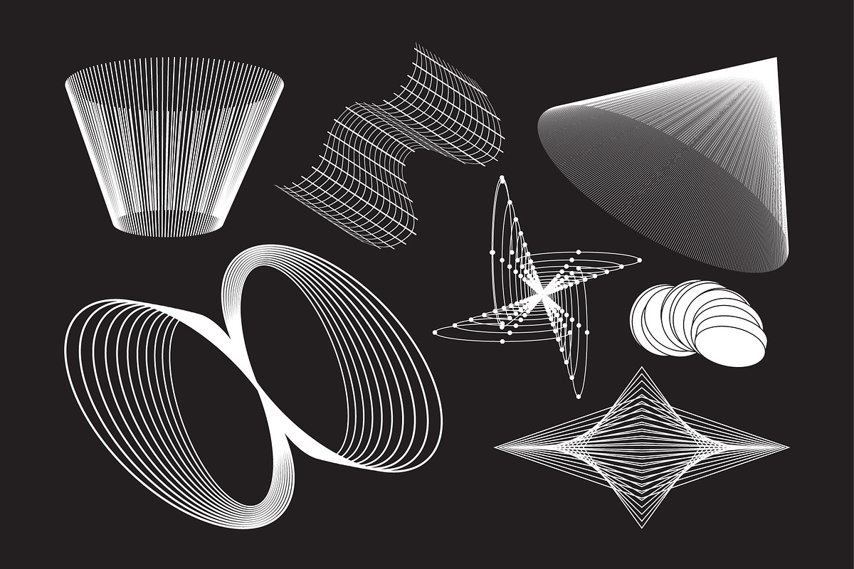 100+ Abstract Vector Shapes, a Background Graphic by Vanzyst (Photo 7 of 17)