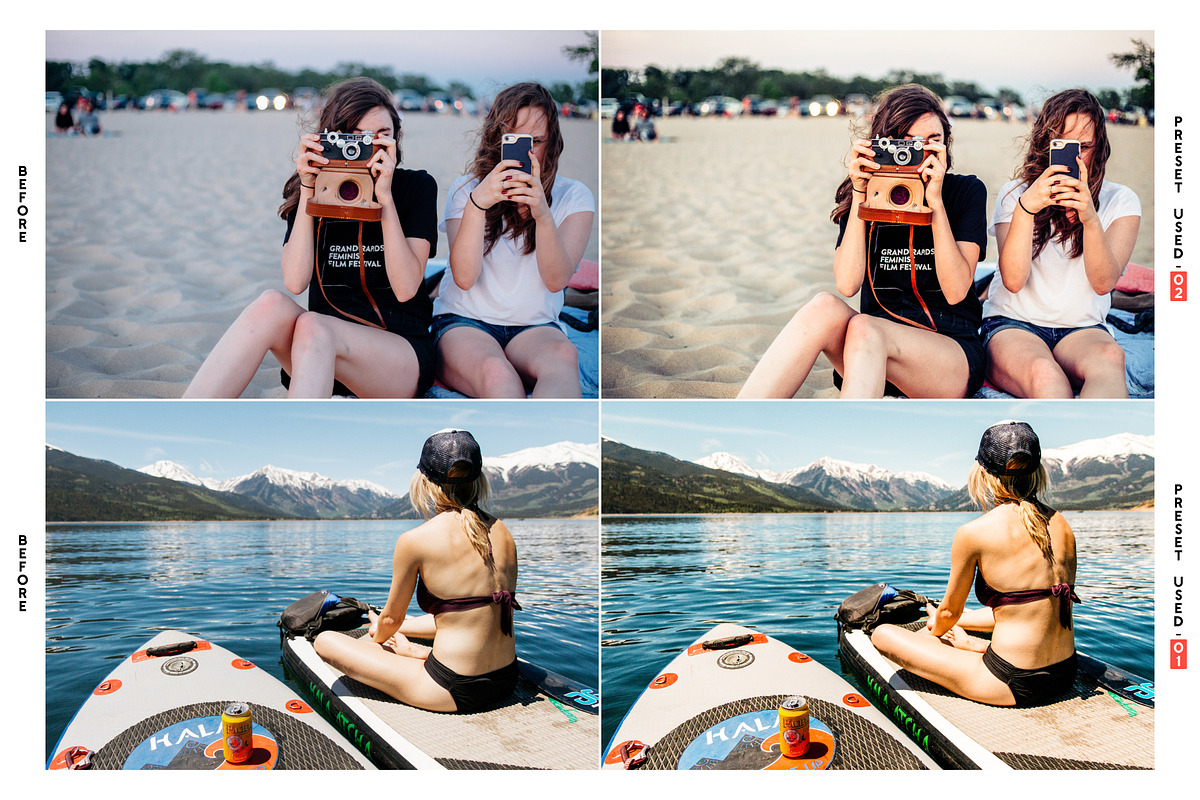 Summer blog desktop/mobile presets, an Action Add-On by Effect-Hub (Photo 2 of 4)