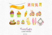 Watercolor Easter Clipart, a Seasonal Illustration by Autumn Breeze (Thumbnail 3 of 3)