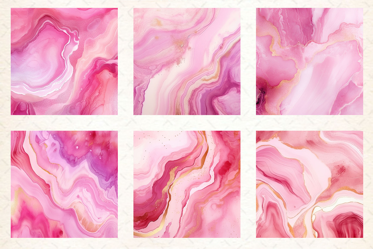 Pink Glitter Ink Digital Papers, a Texture Illustration by Dream Creation (Photo 3 of 6)