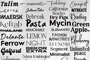 Ultimate Fonts Bundle, a Handwritten Font by Aditastudios
