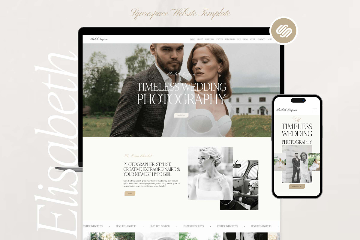 Squarespace photography template, a Squarespace Template by Presentibox (Photo 1 of 13)