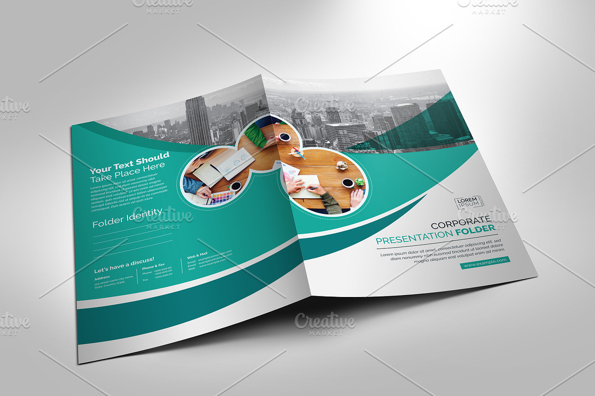 Corporate Presentation Folder, a Stationery Template by Cristal Pioneer (Photo 3 of 5)