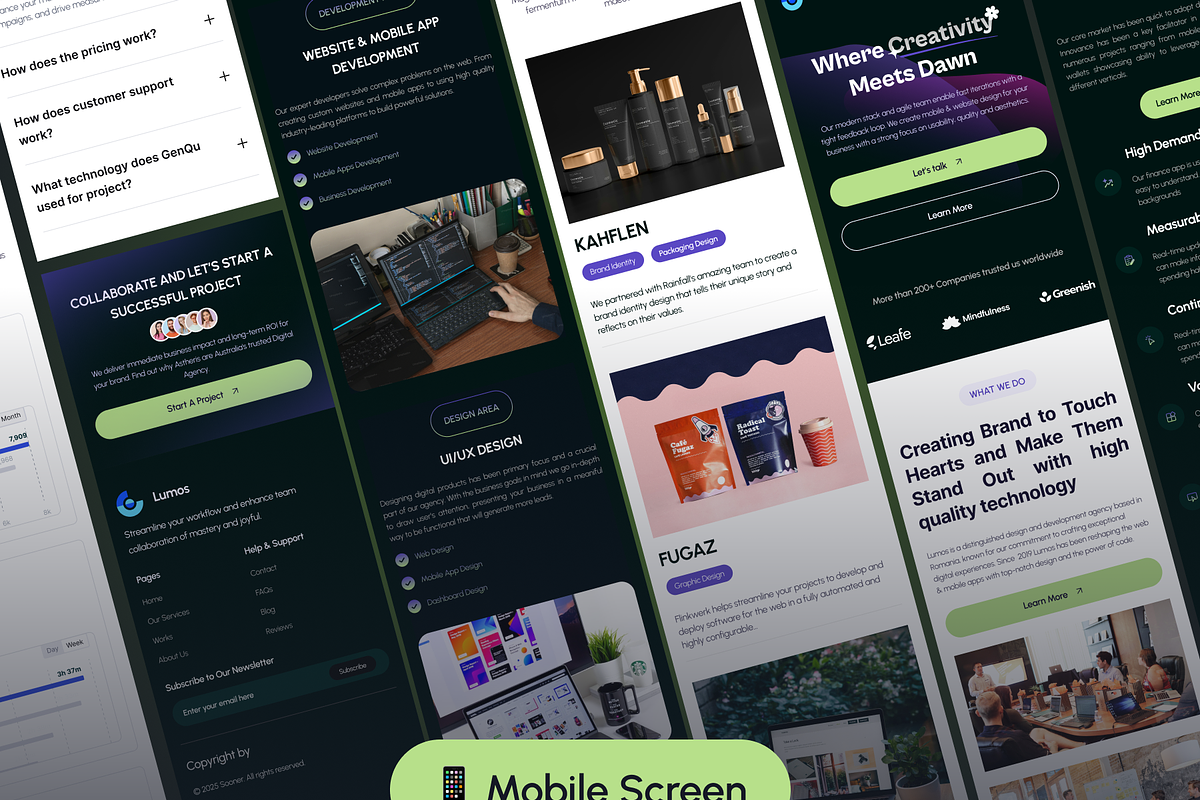 Lumos- Digital Agency Website UI Kit, an UI Kit Template by Moni Studio (Photo 4 of 4)