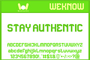 Stay Authentic font, a Font by weknow (Thumbnail 1 of 8)