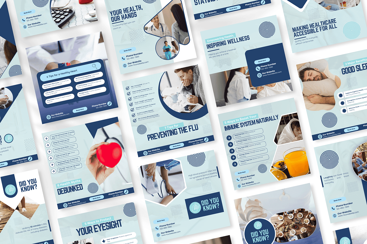 230 Medical Center Canva Templates, a Social Media Template by Viral Content Design (Photo 12 of 13)