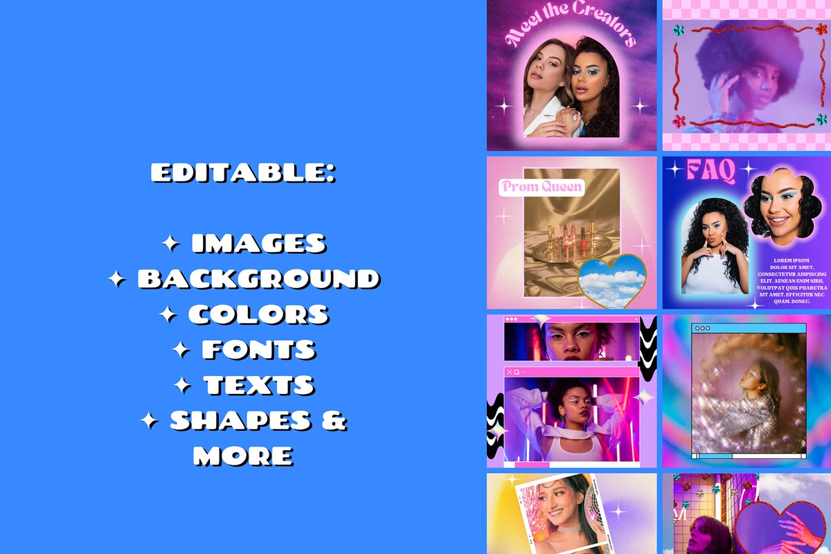 EUPHORIA AESTHETIC IG Template, a Social Media Template by PLANETSEL (Photo 5 of 6)