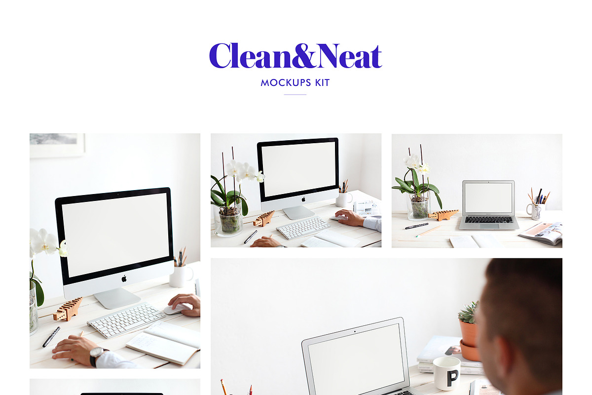 Clean&Neat - iMac/Macbook  Mockups, a Mac Mockup by Great Simple (Photo 5 of 5)