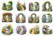 Flower Garden Pathway Clipart, an Illustration by Dream Creation (Thumbnail 3 of 4)