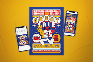 Winter Season Good Deals Flyer Set, a Flyer Template by The Good Store