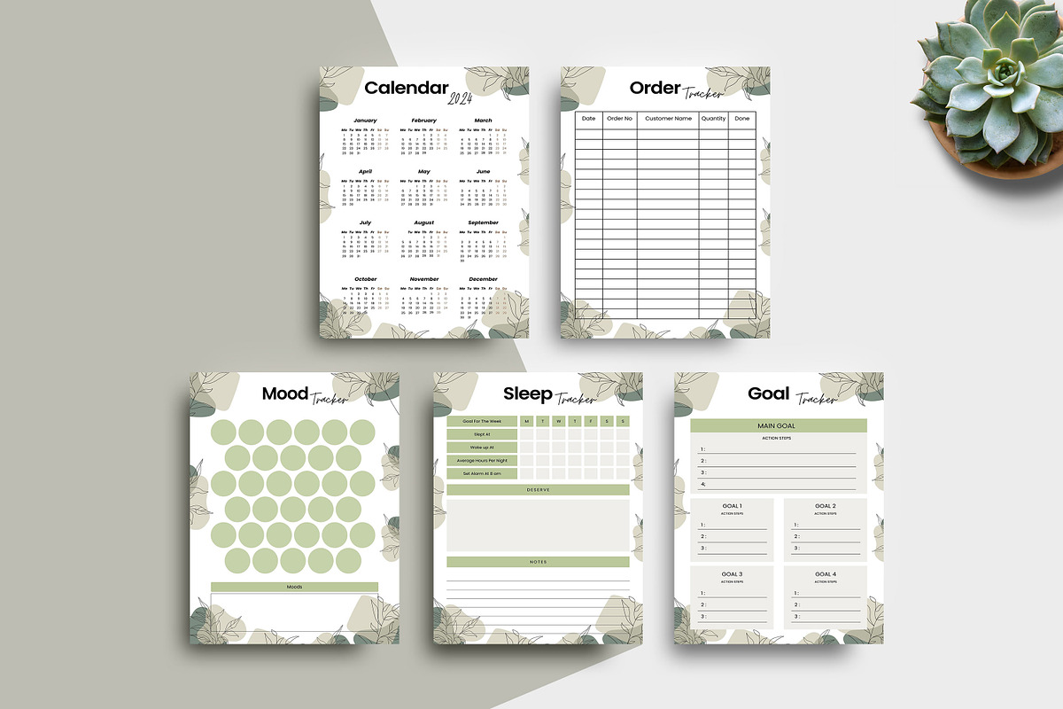 Ultimate Planner Bundle Pack, a Stationery Template by Ultimate Template Shop (Photo 5 of 7)