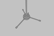 Microphone with stand, an Object 3D Model by CGTech (Thumbnail 7 of 9)