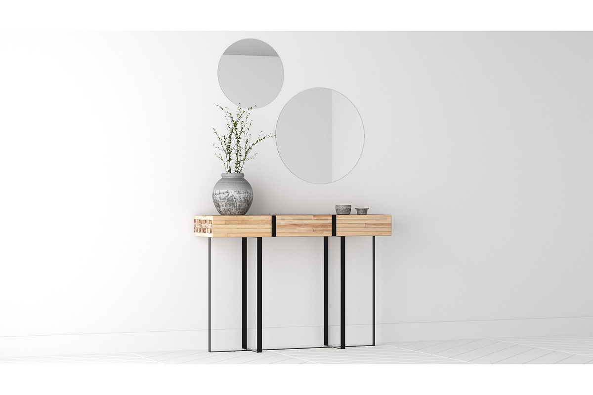 Entry Table D - Vase and Mirrors, a Furniture 3D Model by 3DCargo (Photo 3 of 6)