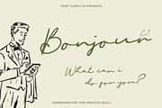 CS Bonjour – Signature Script Font, a Script Font by Craft Supply Co. (Thumbnail 1 of 8)