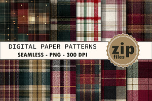 Christmas Tartan Plaid Seamless Patt