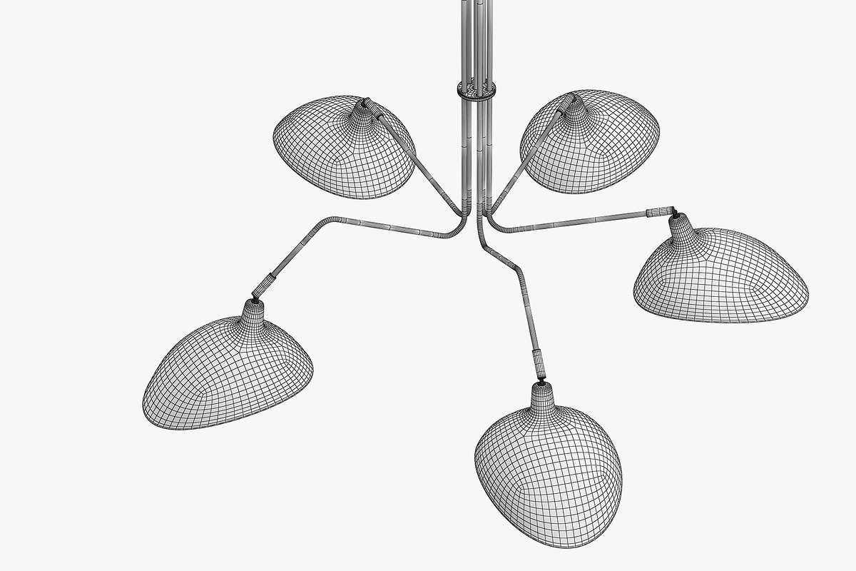 Joybird Juno Chandelier, a Light 3D Model by 3dmitruk (Photo 9 of 10)