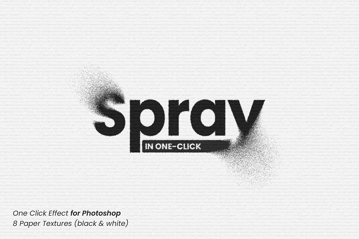 Spray One-click Photoshop Effect, a Brushes & More by VitalexStudio (Photo 1 of 9)