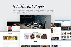 WingTea - Tea Shop Website Template