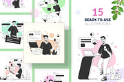 Tech Guy Illustration Kit, an Illustration by Pixelz Studio (Thumbnail 2 of 6)