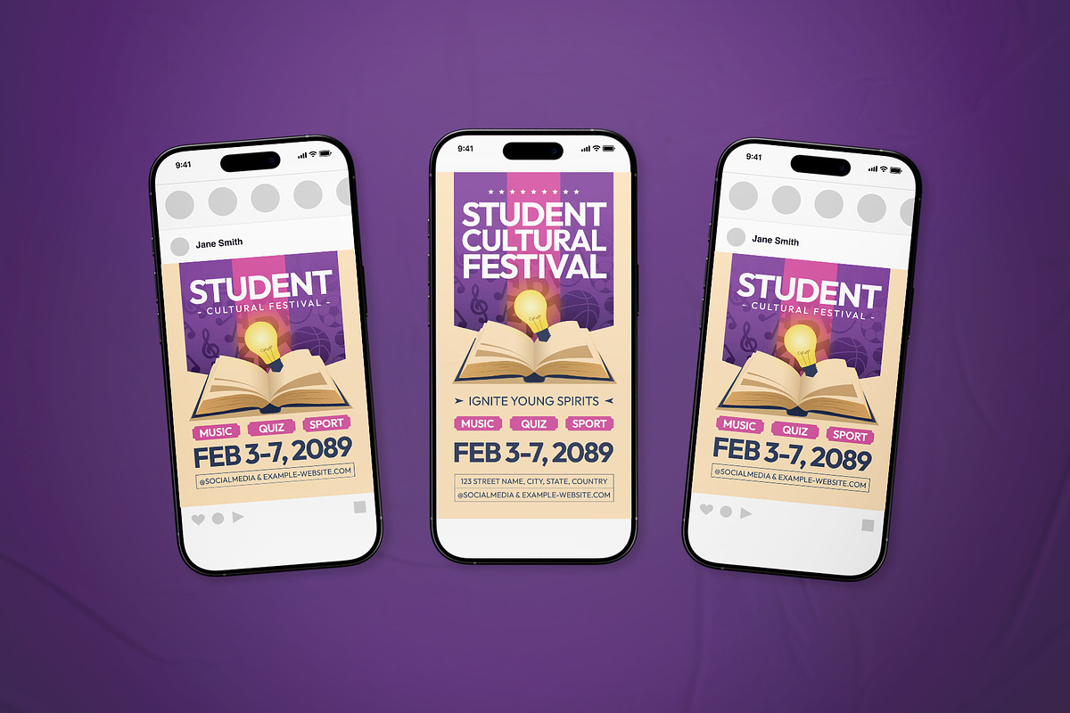 Student Cultural Festival Flyer Set, a Flyer Template by The Good Store (Photo 2 of 2)