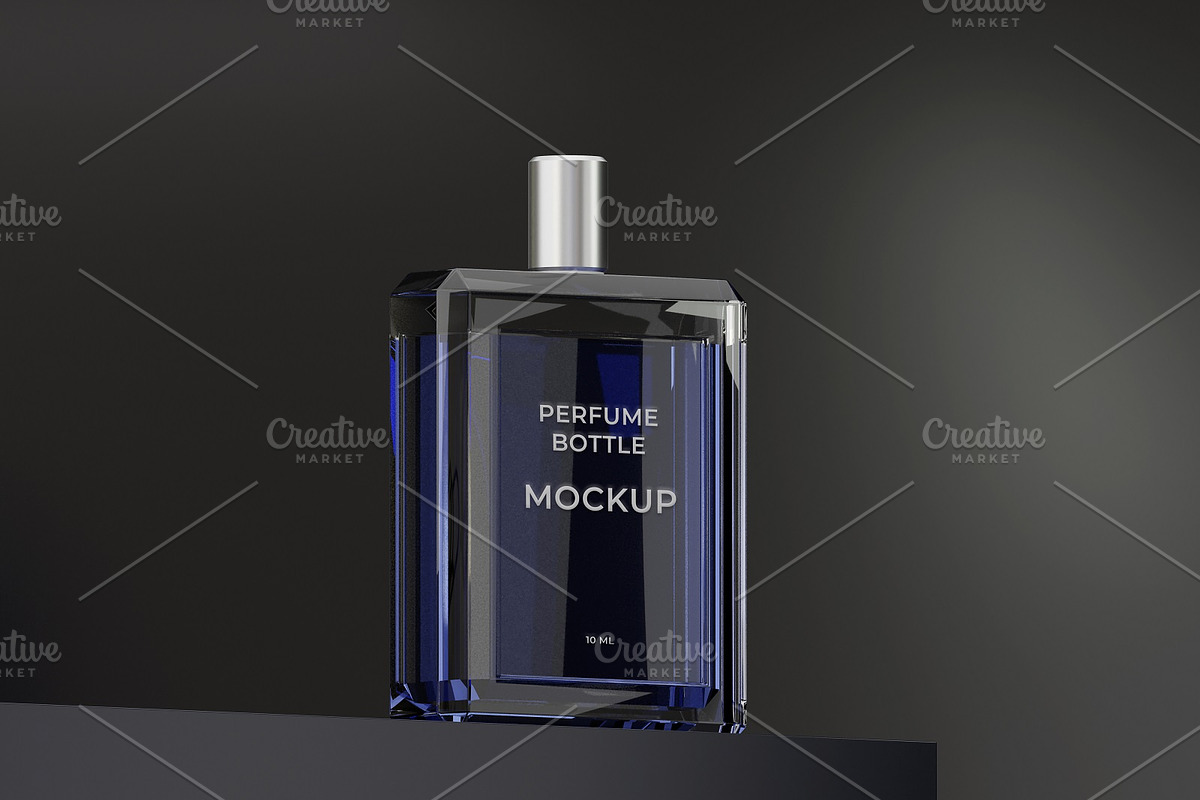 Two Premium Perfume Bottle Mockup, a Product Mockup by Udenate (Photo 1 of 2)