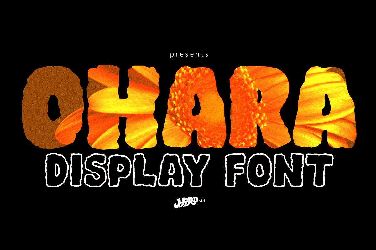 Ohara - Display Font, a Script Font by HIRO.std (Photo 1 of 9)