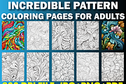 188 Incredible Pattern Coloring Page, a Brochure Template by Design Station (Thumbnail 1 of 4)