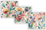 Whimsical Watercolor Floral Patterns, a Pattern Graphic by FloridPrintables (Thumbnail 5 of 9)